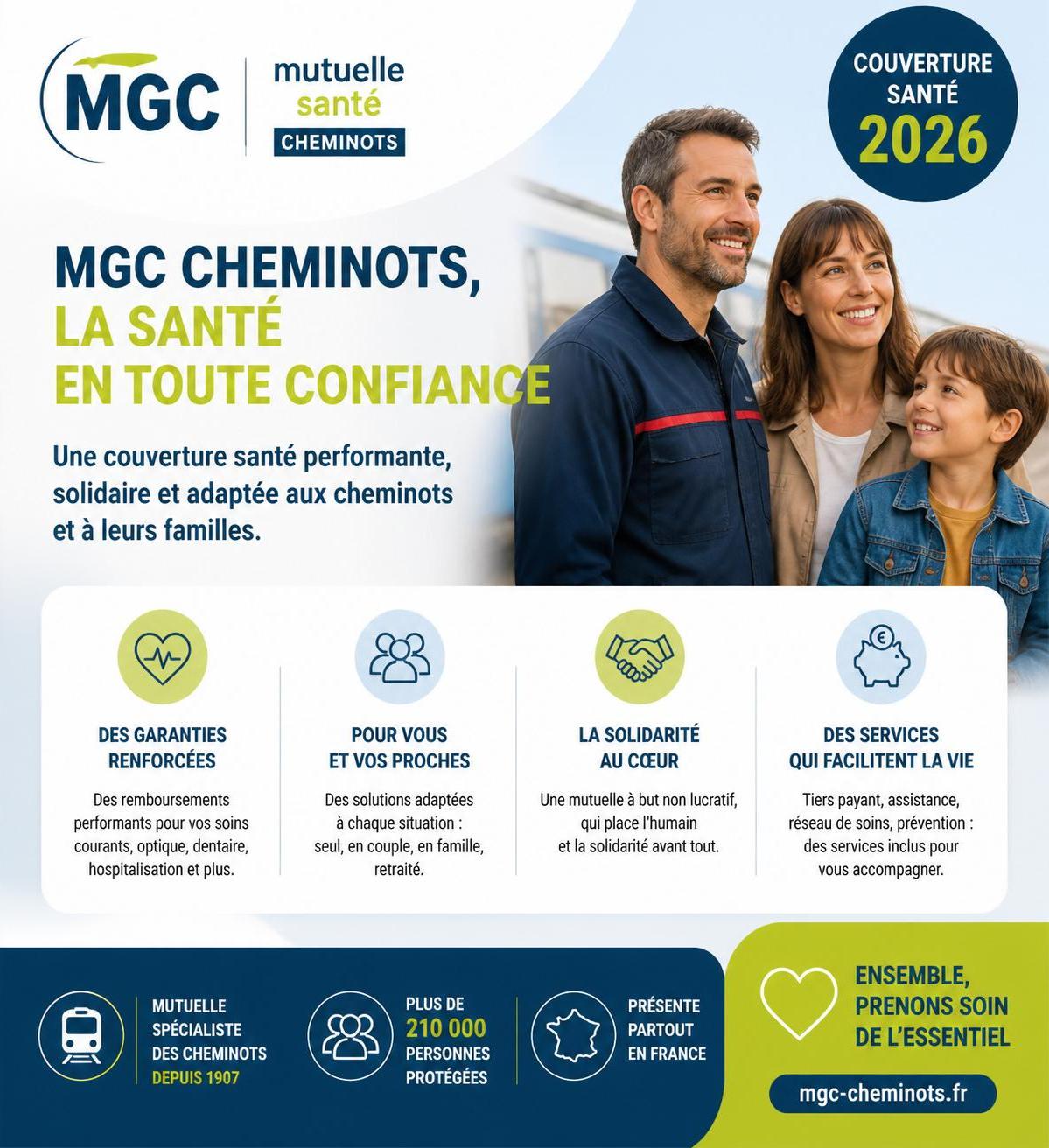 découvrez les garanties, tarifs et conditions d'adhésion de la mutuelle mgc cheminots pour une couverture santé adaptée à vos besoins professionnels et personnels.