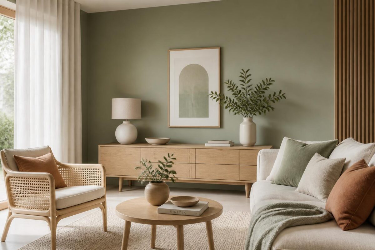 découvrez comment intégrer le vert sauge en décoration grâce à des associations chromatiques harmonieuses entre murs, mobilier et textiles pour un intérieur apaisant et élégant.