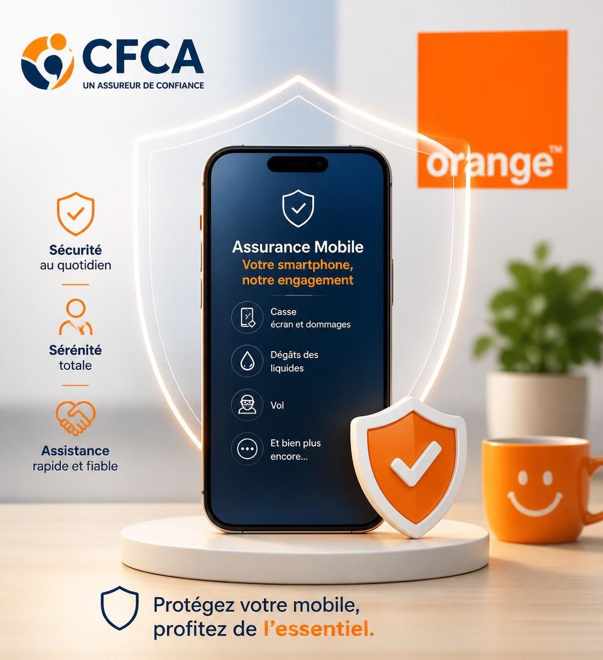 assurance mobile cfca smartphone : protégez votre téléphone contre la casse, le vol et l’oxydation avec des garanties complètes et adaptées à vos besoins.