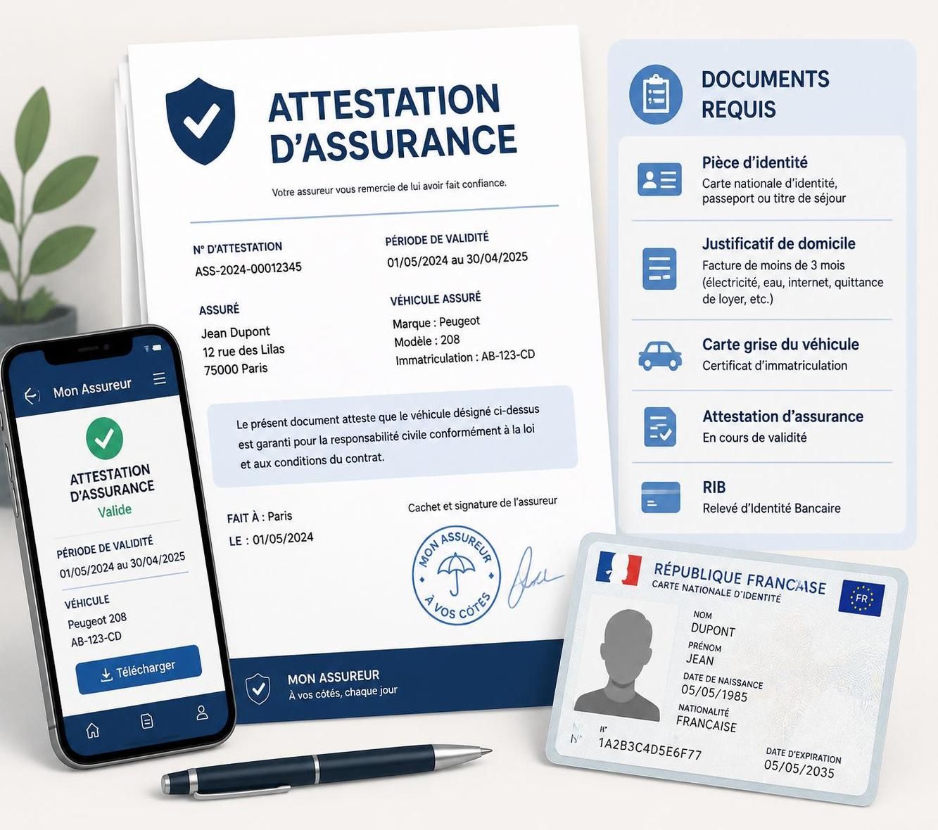 d&eacute;couvrez la proc&eacute;dure compl&egrave;te pour obtenir une attestation d'assurance et les documents n&eacute;cessaires pour votre demande.