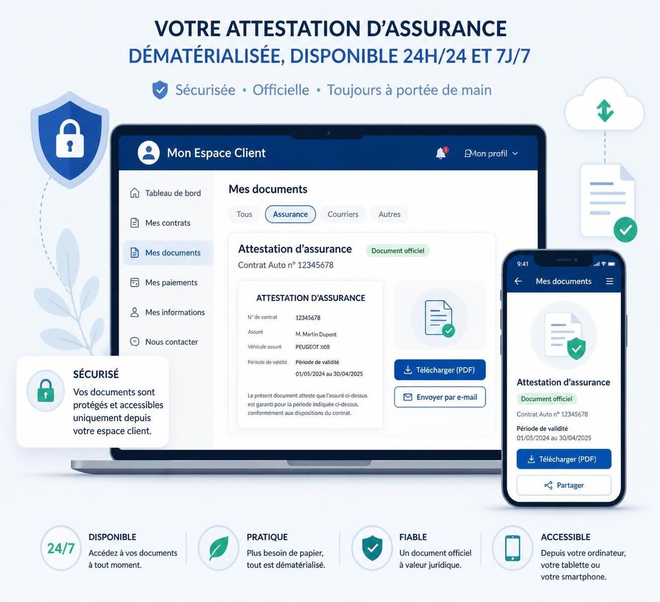 d&eacute;couvrez les d&eacute;lais l&eacute;gaux et pratiques pour recevoir votre attestation d'assurance, et les d&eacute;marches &agrave; suivre pour l'obtenir rapidement et facilement.