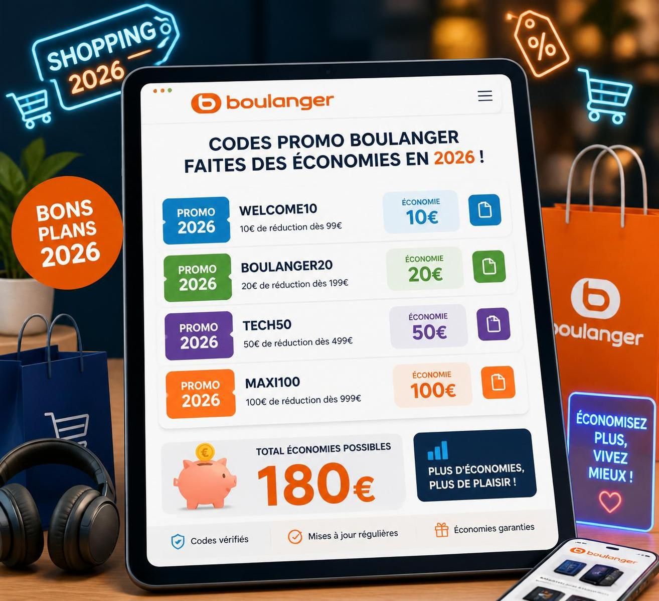 découvrez des sources fiables pour trouver des codes promo boulanger valides et économisez sur vos achats en toute confiance.