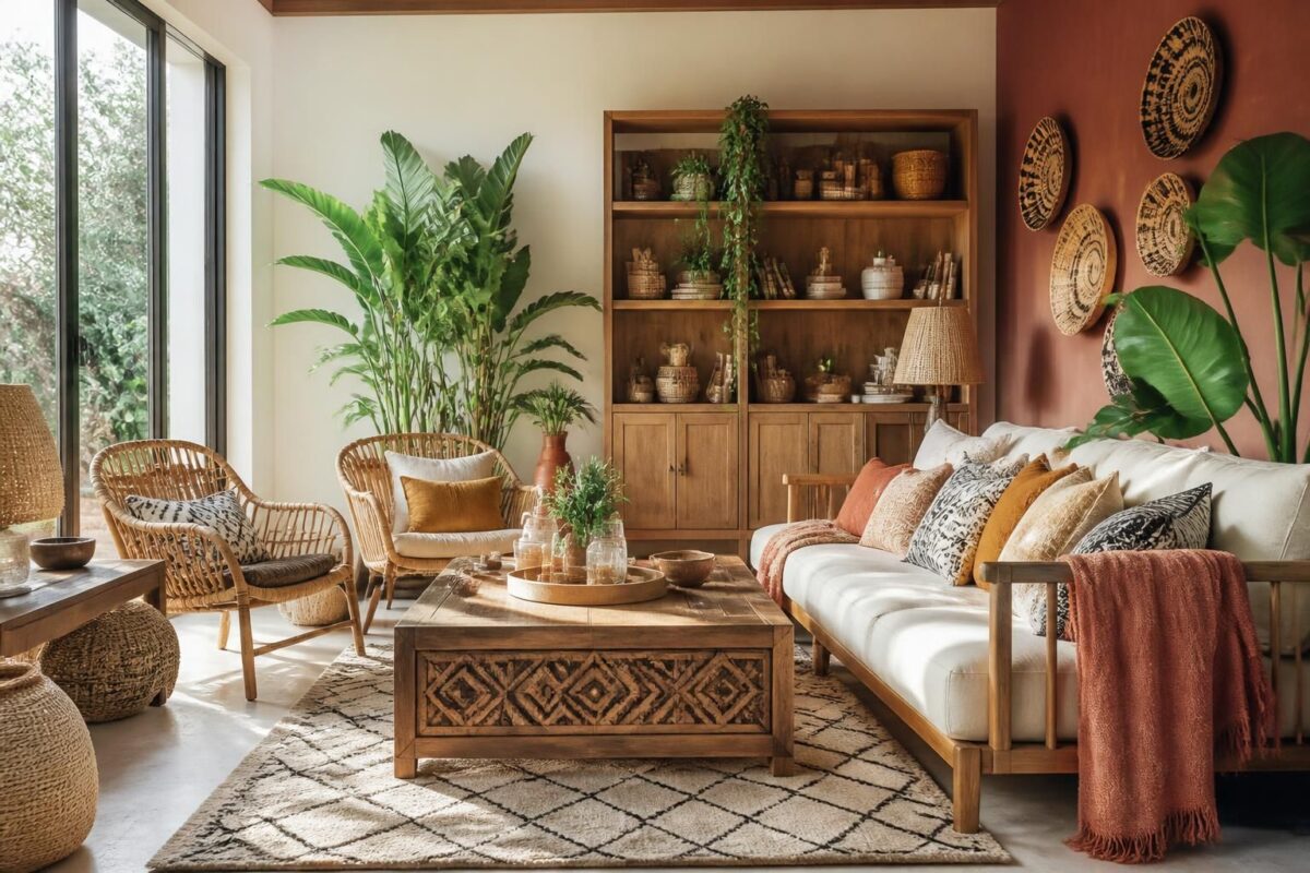 découvrez l'élégance chaleureuse du mobilier ethnique chic tikamoon et transformez votre intérieur avec des pièces authentiques, alliant artisanat et style contemporain.
