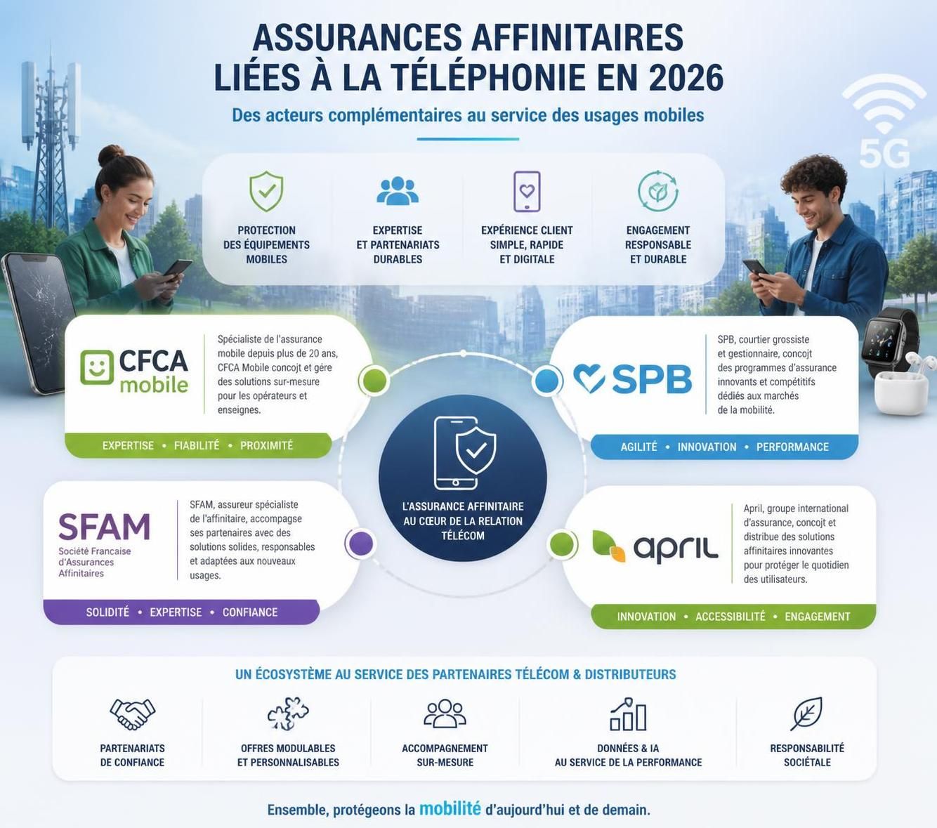 découvrez le duel des assurances affinitaires entre cfca mobile, spb, sfam et april : comparatif des offres, avantages et services pour bien choisir votre protection mobile.