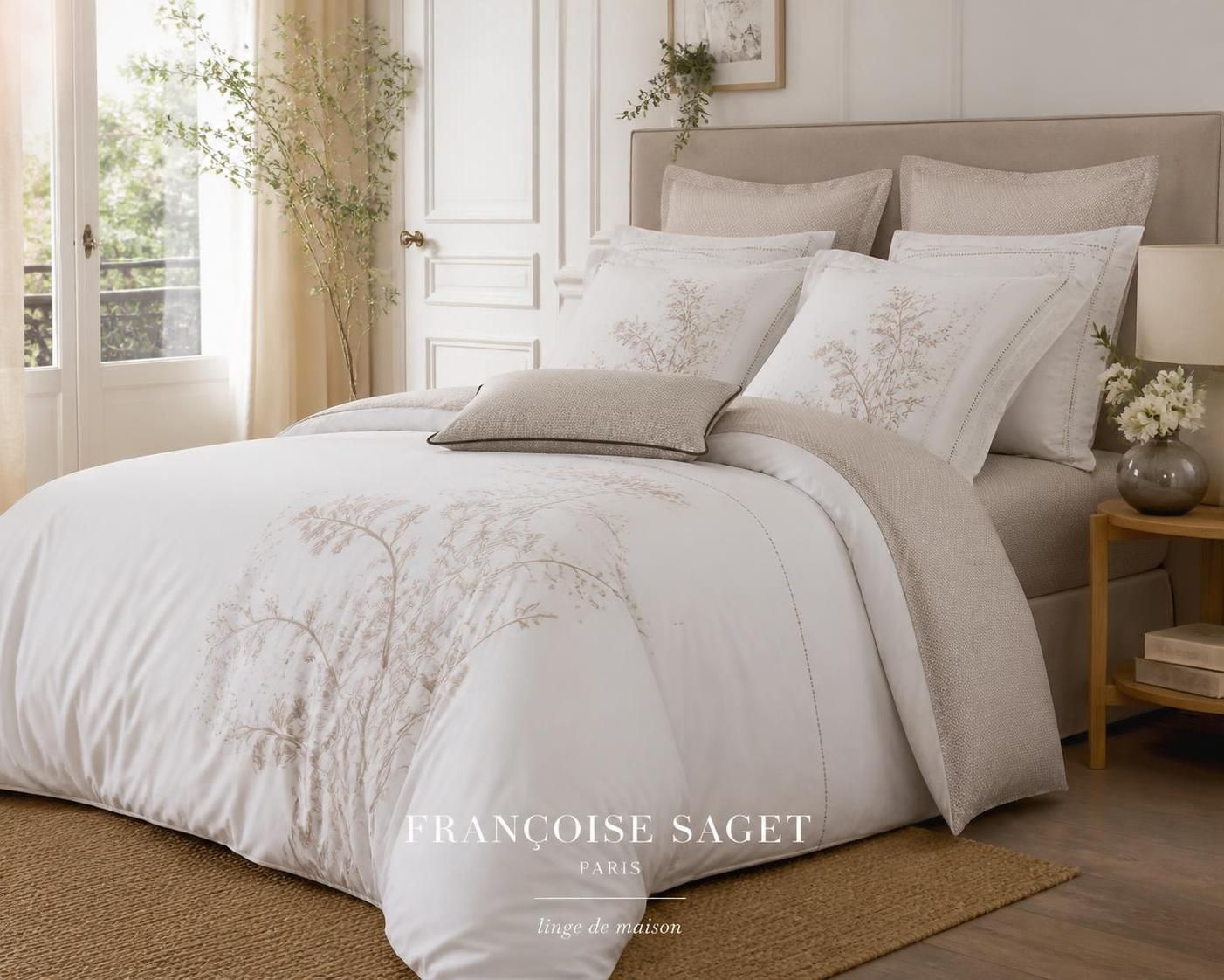 découvrez la collection françoise saget : linge de maison élégant et déco raffinée avec draps, parures et art de la table pour sublimer votre intérieur.