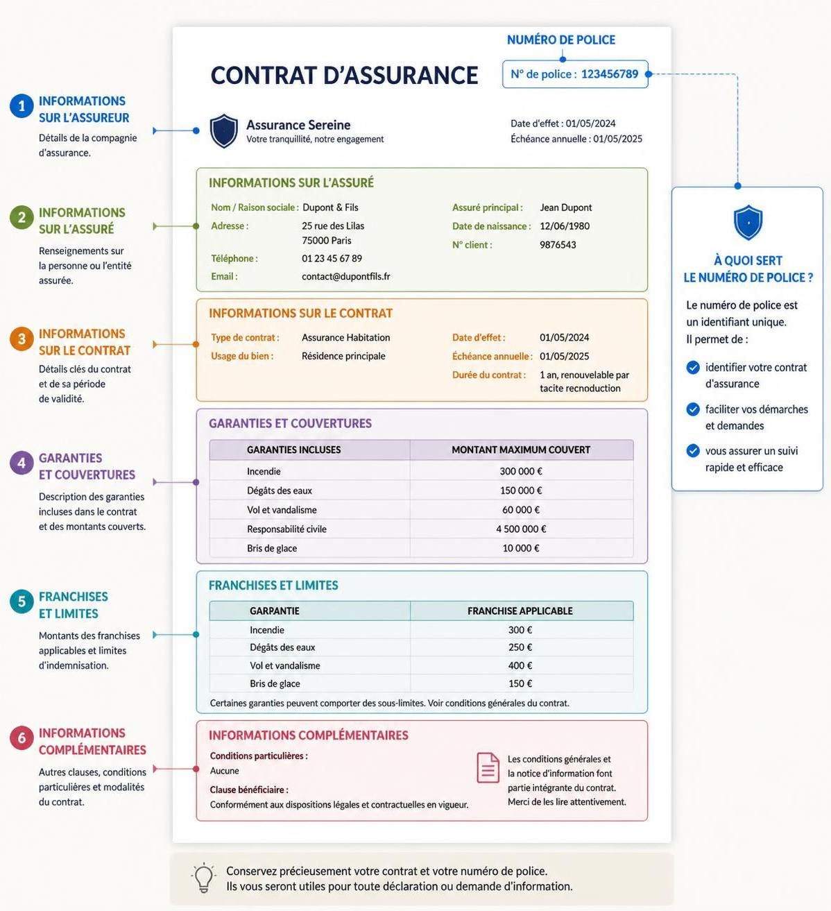 découvrez comment localiser facilement votre numéro de police d'assurance en fonction de votre type de contrat. suivez nos conseils pour accéder rapidement à vos informations d'assurance.
