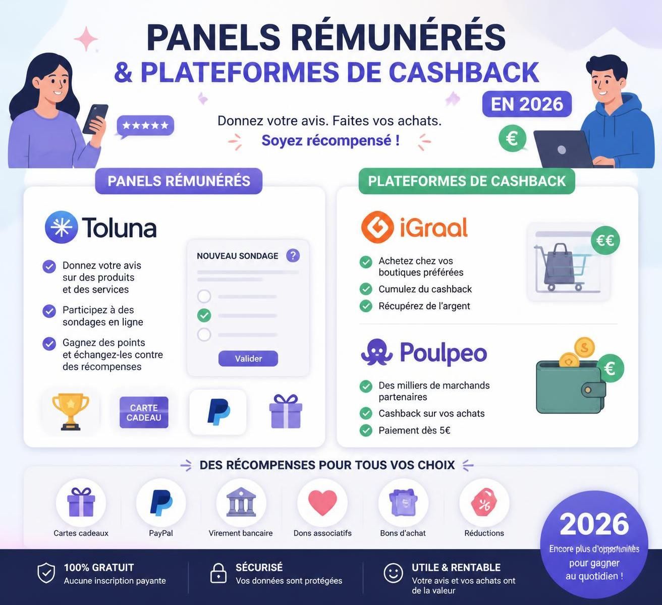 d&eacute;couvrez notre comparatif d&eacute;taill&eacute; entre monavislerendgratuit et les panels r&eacute;mun&eacute;r&eacute;s toluna, igraal et poulpeo pour maximiser vos gains en donnant votre avis en ligne.