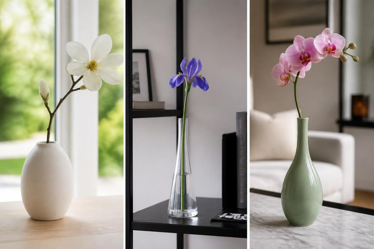 découvrez comment choisir entre vase soliflore ovoïde ou cornet en fonction de vos fleurs et de l'emplacement idéal pour sublimer votre décoration intérieure.